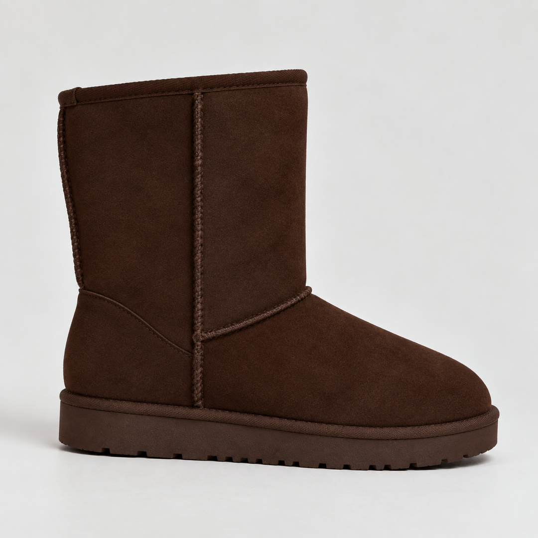 Brigitta – Suede-Look Pull-On Winter Boots for Women