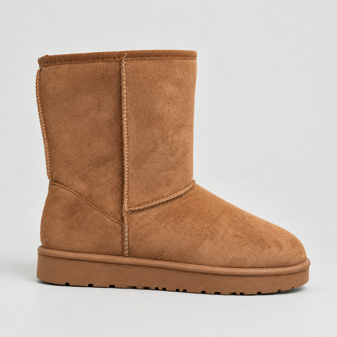 Brigitta – Suede-Look Pull-On Winter Boots for Women