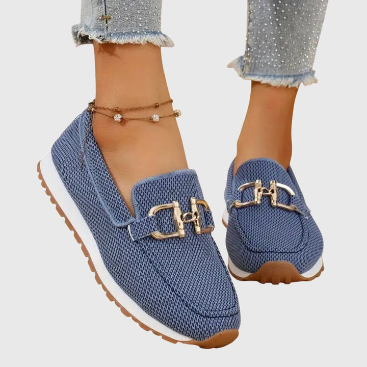 Sloane – Elegant Loafers with Gold Horsebit Detail