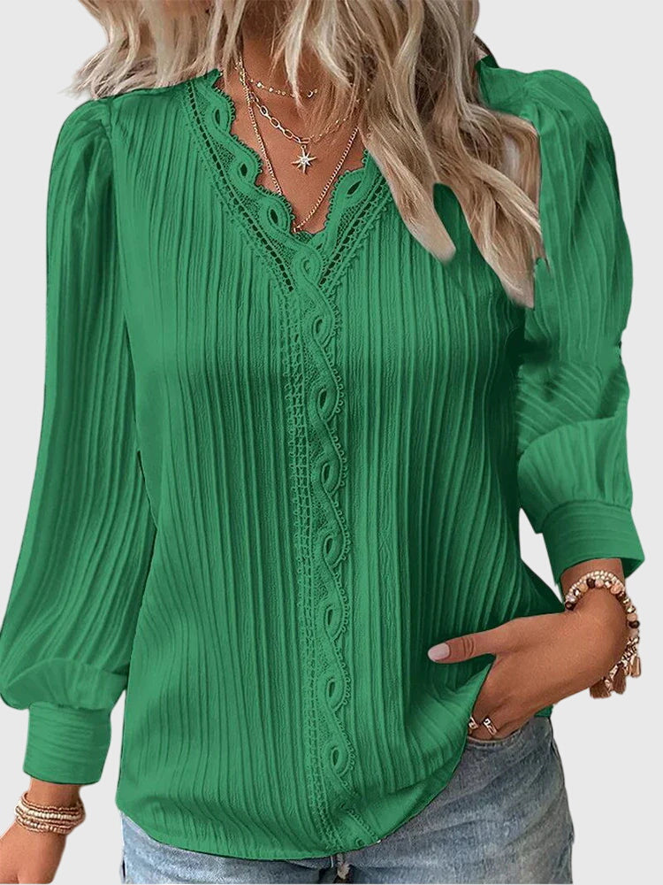 Jean – Elegant Long Sleeve Summer Blouse