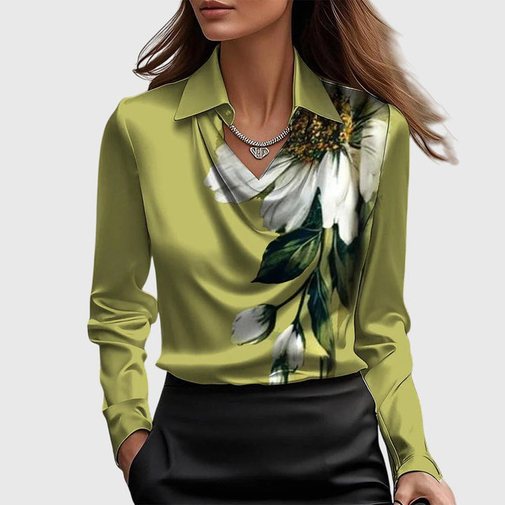 Madison – Pleated Blouse for a Polished, Professional Look