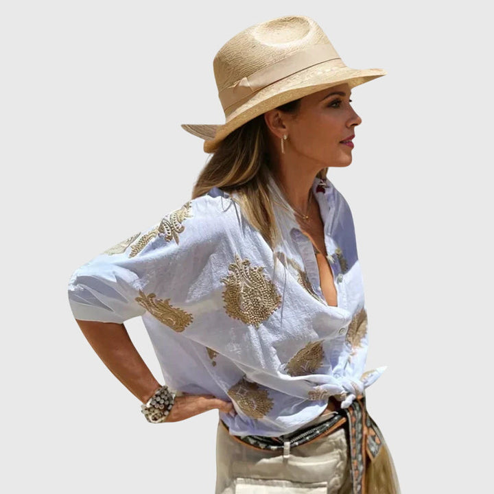 Leah – Chic Blouse for Women with Flowy Silhouette