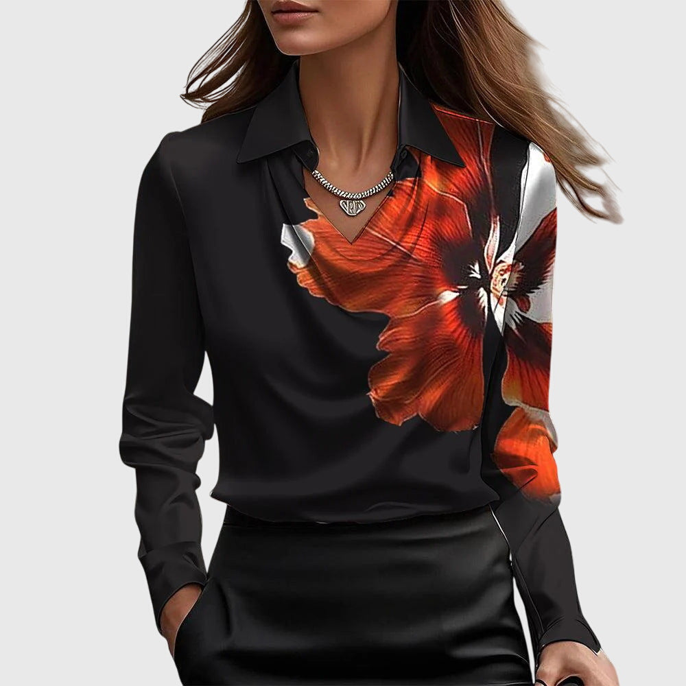 Madison – Pleated Blouse for a Polished, Professional Look