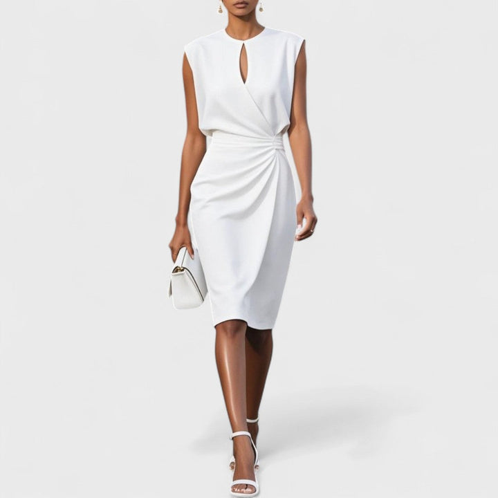 Mia – Elegant Midi Dress for Formal Events