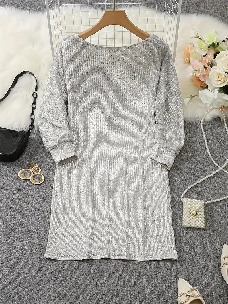 Eleanor – One-Shoulder Sequin Mini Dress for Cocktail Party