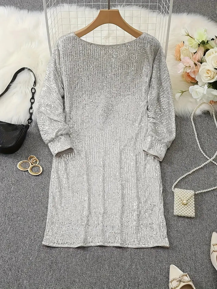 Eleanor – One-Shoulder Sequin Mini Dress for Cocktail Party