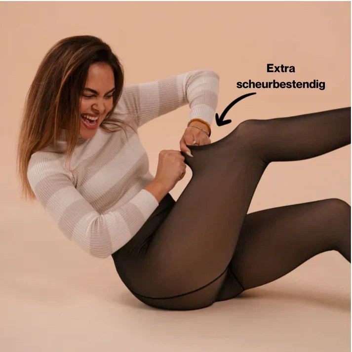 Eleonora – Sheer-Look Plush-Lined Leggings for Women