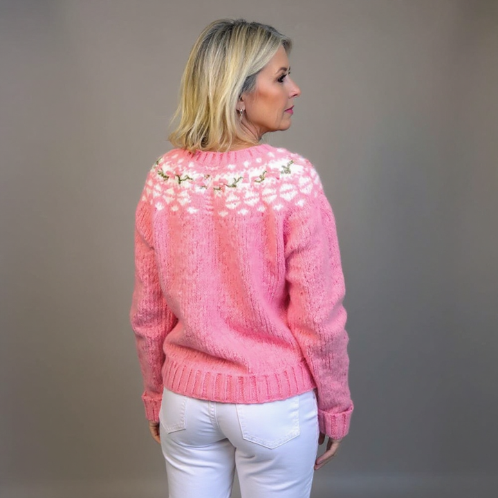 Elsie – Patterned Nordic Cardigan for Women