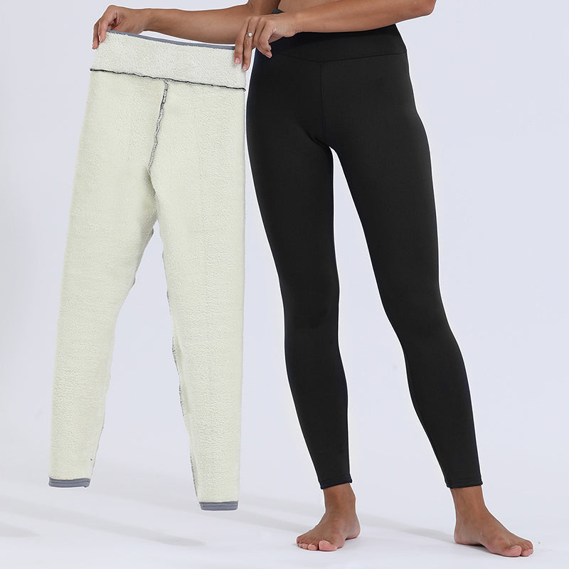 Gaia – Women's Sherpa-Lined High-Waisted Ankle Leggings