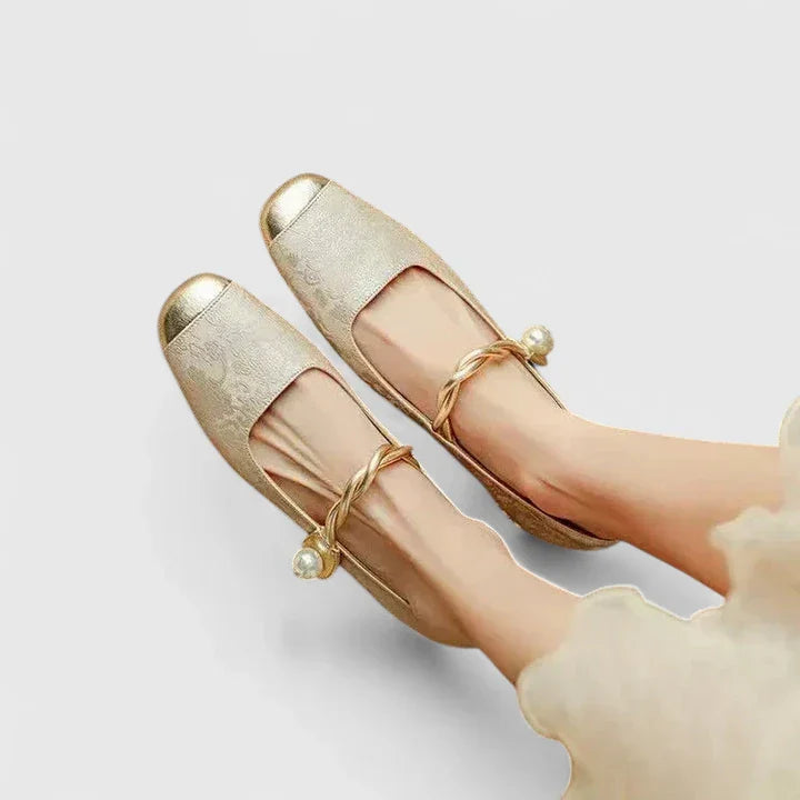 Raquel – Square Toe Mary Janes with Block Heel