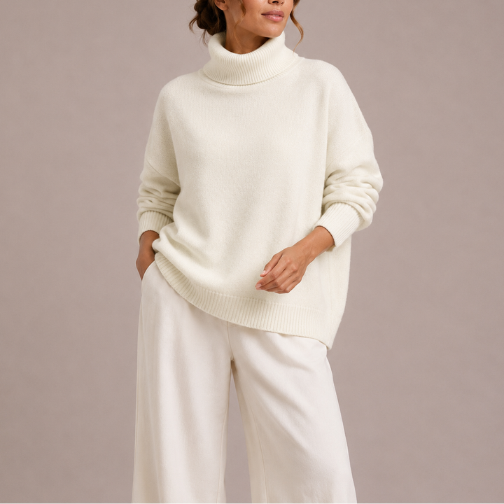 Gisela – Women's Relaxed Fit Oversized Turtleneck Sweater