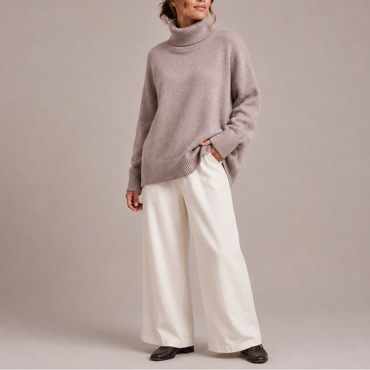 Gisela – Women's Relaxed Fit Oversized Turtleneck Sweater