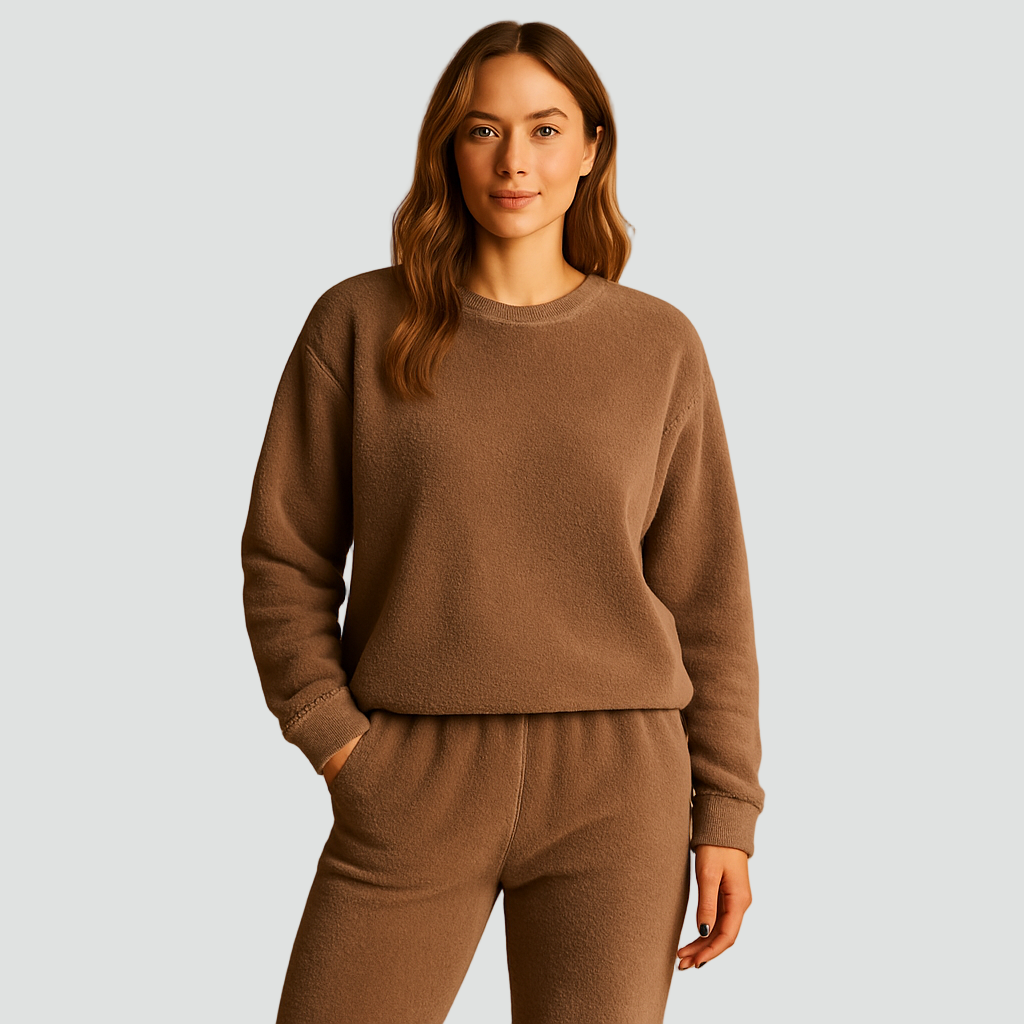 Hattie – Women's Plush Pullover Lounge Set with Joggers
