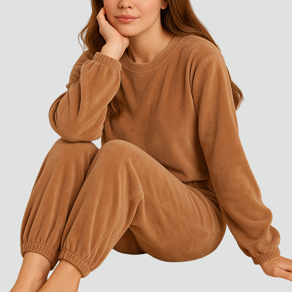 Hattie – Women's Plush Pullover Lounge Set with Joggers