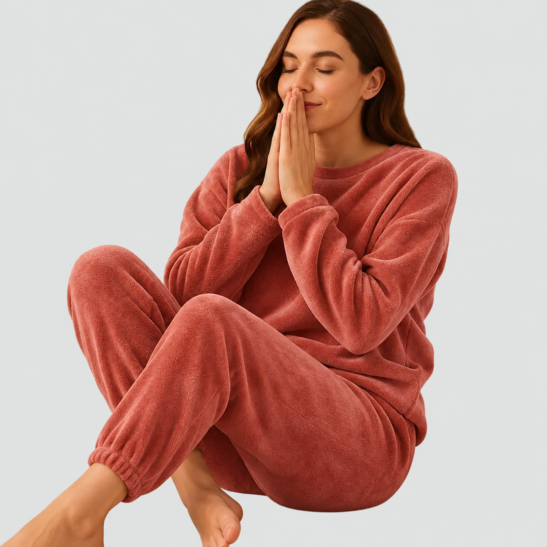 Hattie – Women's Plush Pullover Lounge Set with Joggers