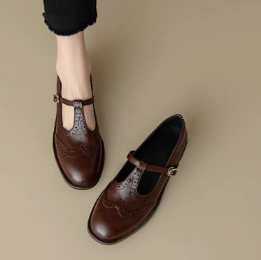 Shana – Block Heel Mary Janes with T-Bar Strap