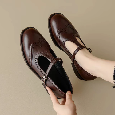 Shana – Block Heel Mary Janes with T-Bar Strap