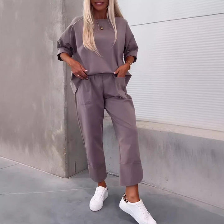 Rosamund – Oversized High-Low Two-Piece Set for Women