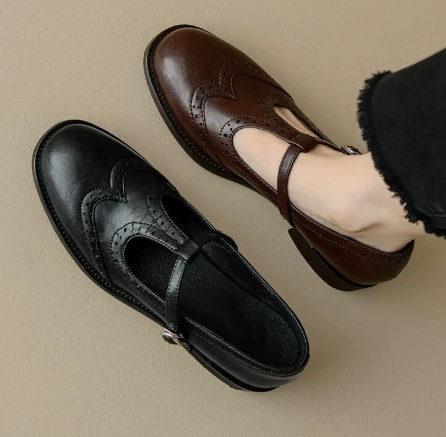 Shana – Block Heel Mary Janes with T-Bar Strap