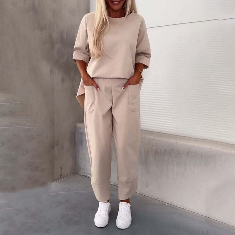 Rosamund – Oversized High-Low Two-Piece Set for Women