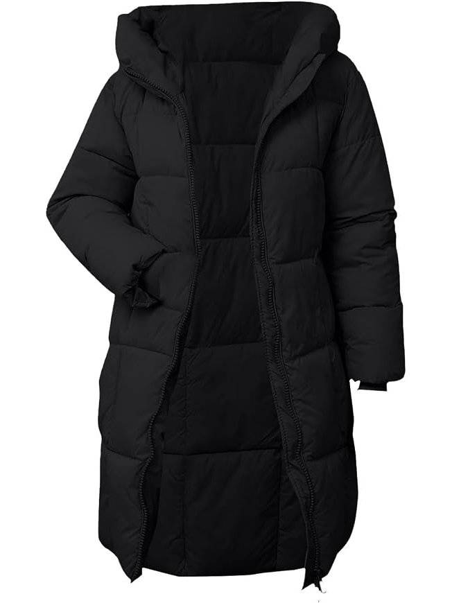 Venetia – Hooded Long Puffer Coat for Women