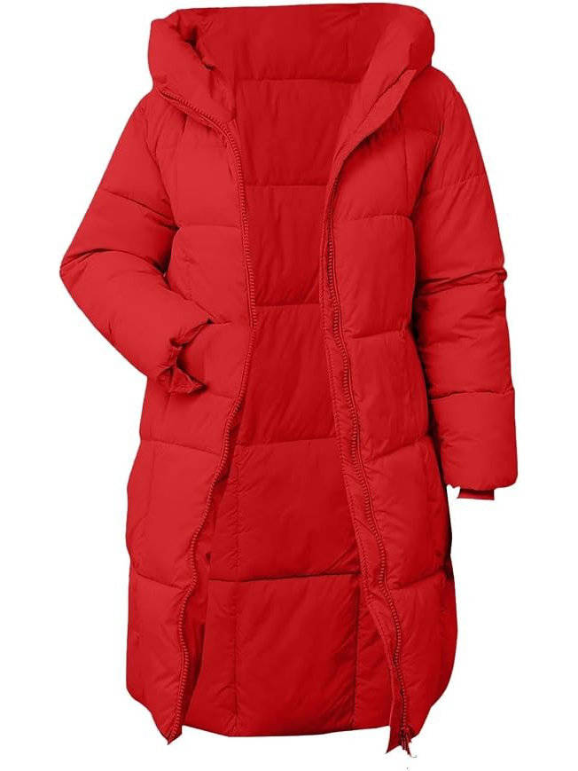 Venetia – Hooded Long Puffer Coat for Women