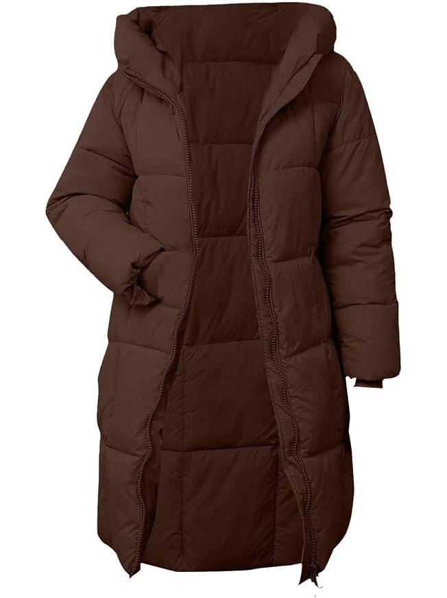 Venetia – Hooded Long Puffer Coat for Women