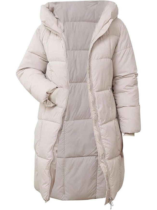 Venetia – Hooded Long Puffer Coat for Women