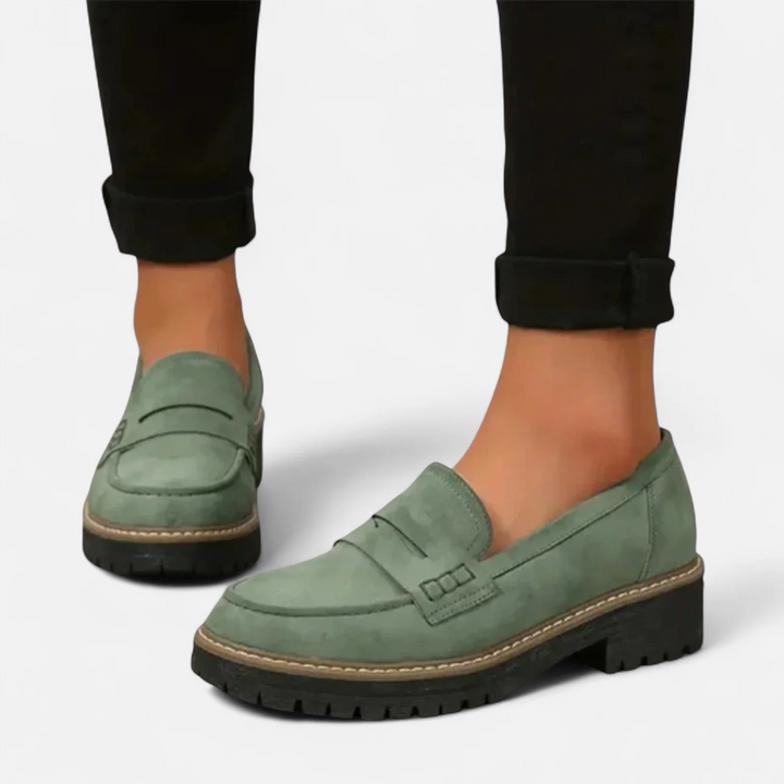 Briana – Chunky Sole Slip-On Loafers for Women