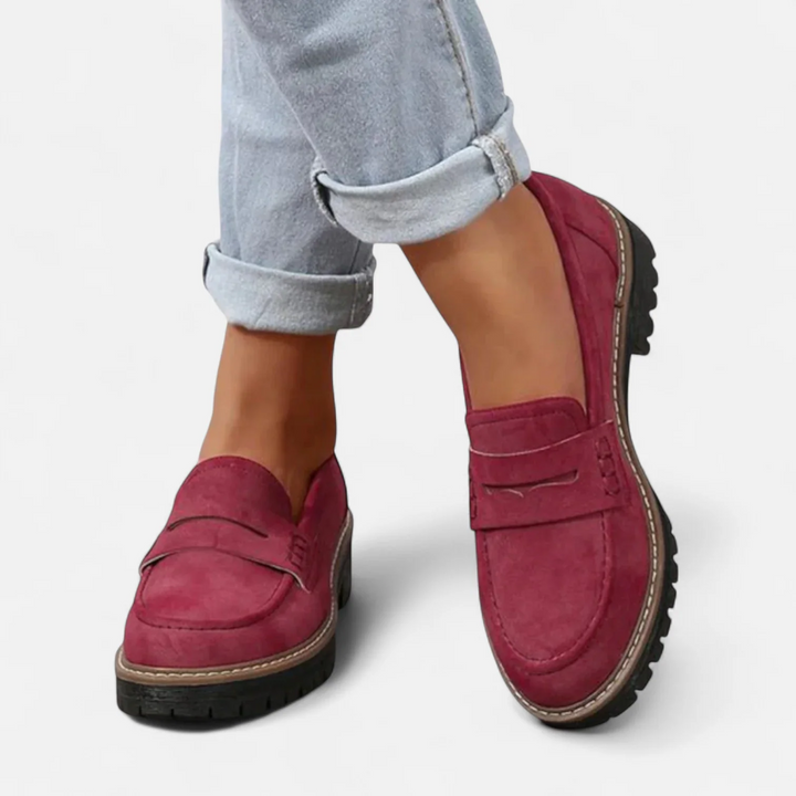 Briana – Chunky Sole Slip-On Loafers for Women