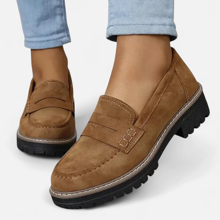 Briana – Chunky Sole Slip-On Loafers for Women