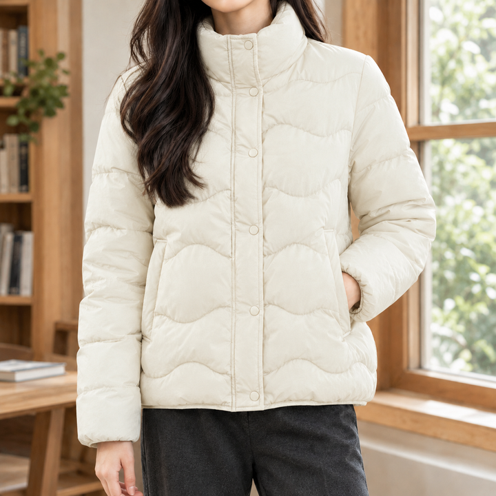 Aurore-Hope Quilted Jacket - Milky White