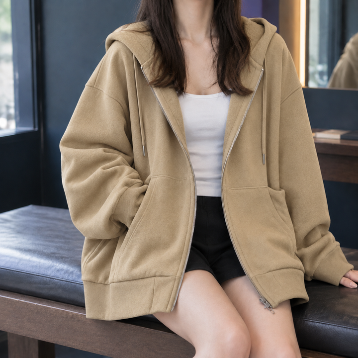 Aimee-Marie Oversized Hoodie - Khaki