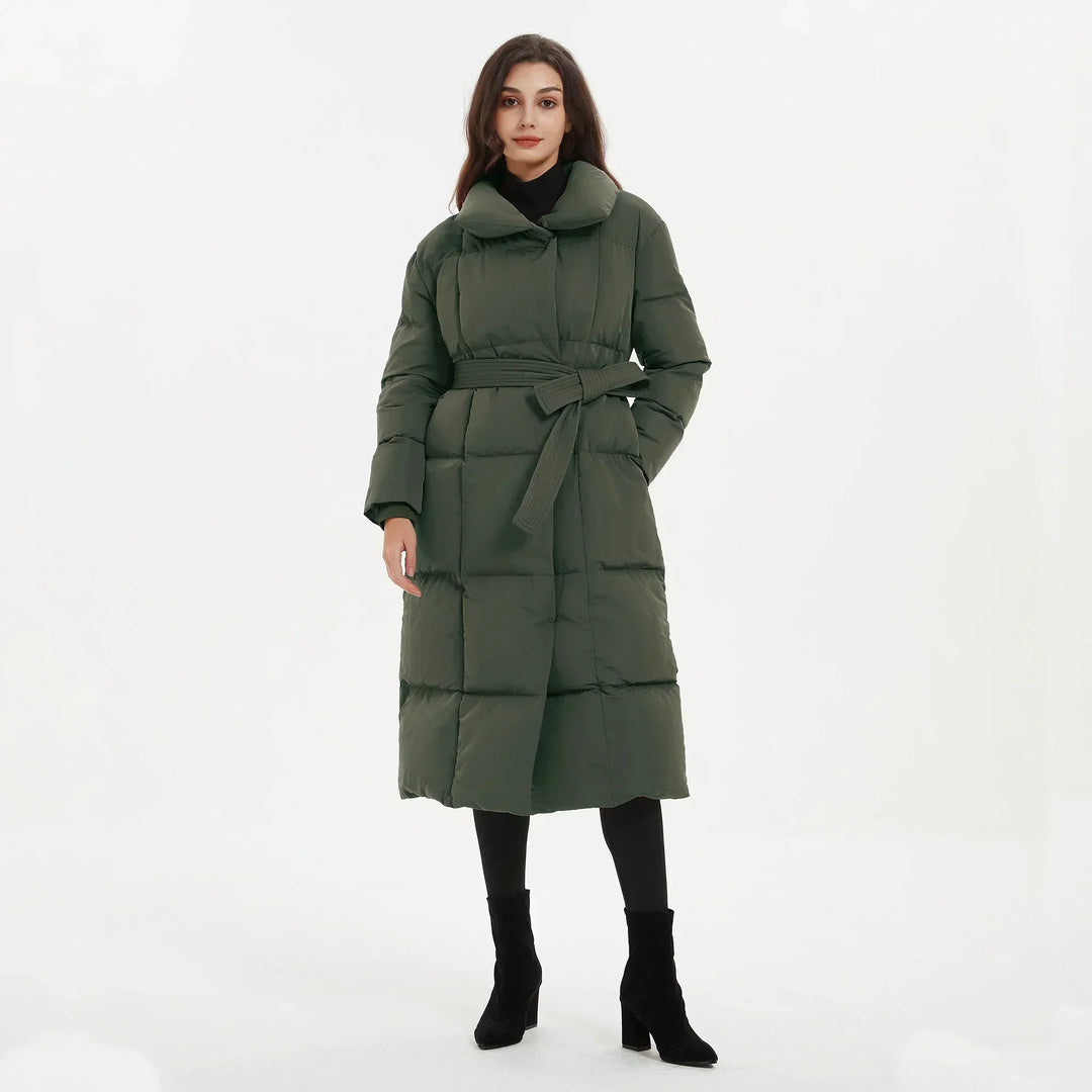 Iona – Women's Long Belted Puffer Coat