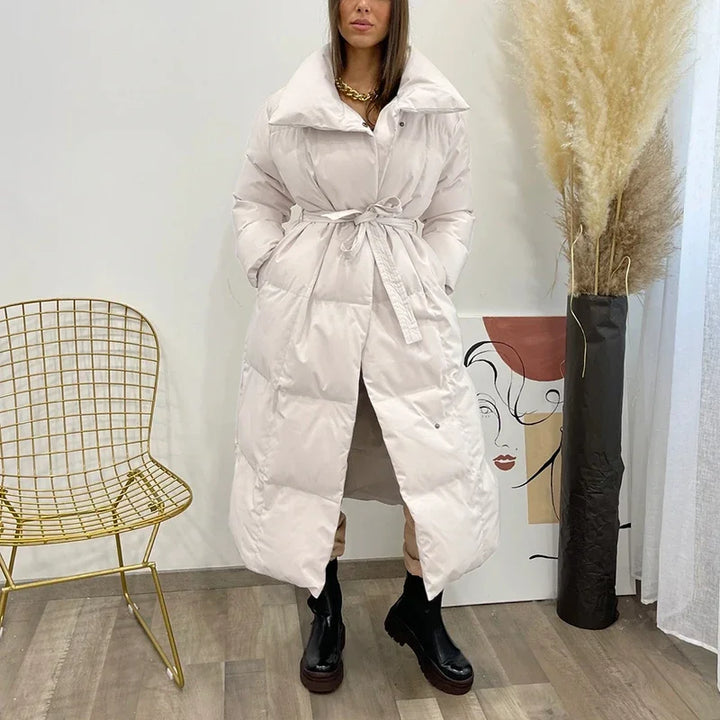Iona – Women's Long Belted Puffer Coat