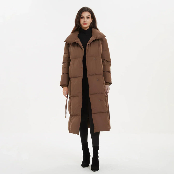Iona – Women's Long Belted Puffer Coat
