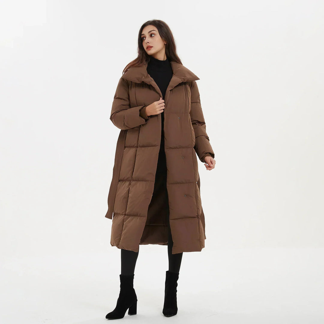 Iona – Women's Long Belted Puffer Coat