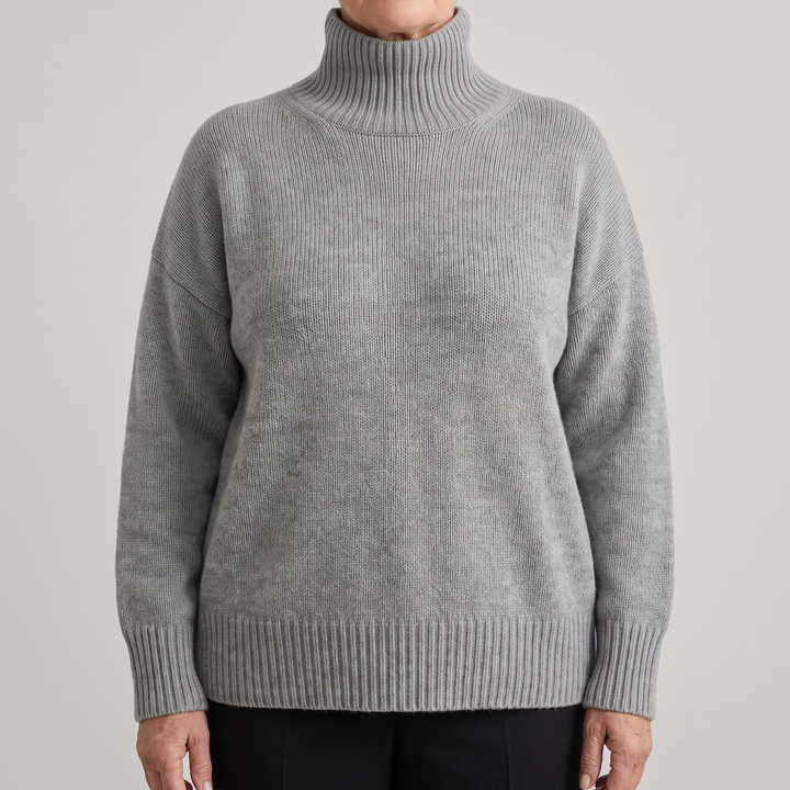 Ulrike – Slouchy Dropped Shoulder Turtleneck Sweater for Women