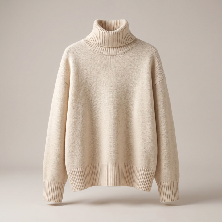 Ulrike – Slouchy Dropped Shoulder Turtleneck Sweater for Women