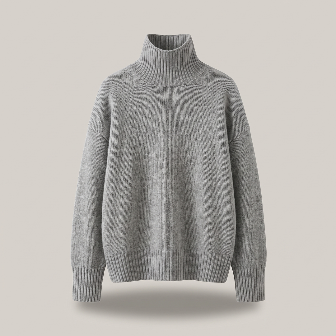 Ulrike – Slouchy Dropped Shoulder Turtleneck Sweater for Women