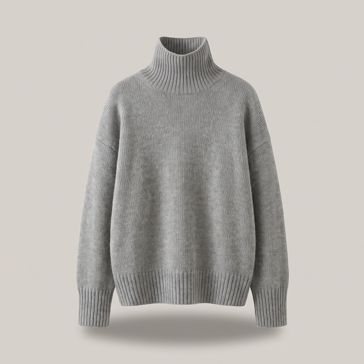 Ulrike – Slouchy Dropped Shoulder Turtleneck Sweater for Women