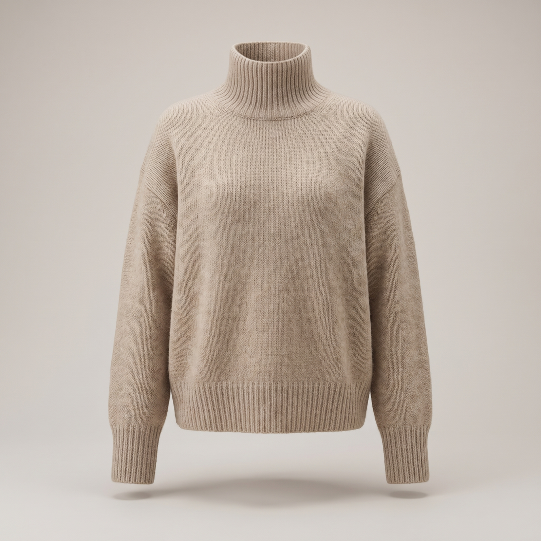 Ulrike – Slouchy Dropped Shoulder Turtleneck Sweater for Women