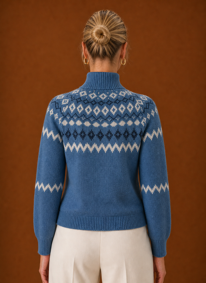 Ivette – Women's Fair Isle Turtleneck Sweater