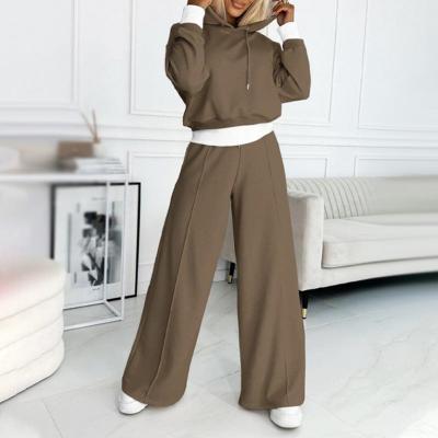 Liliane – Cropped Hoodie Wide-Leg Lounge Set for Women