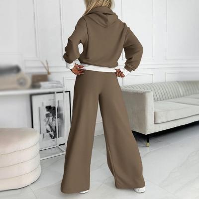 Liliane – Cropped Hoodie Wide-Leg Lounge Set for Women