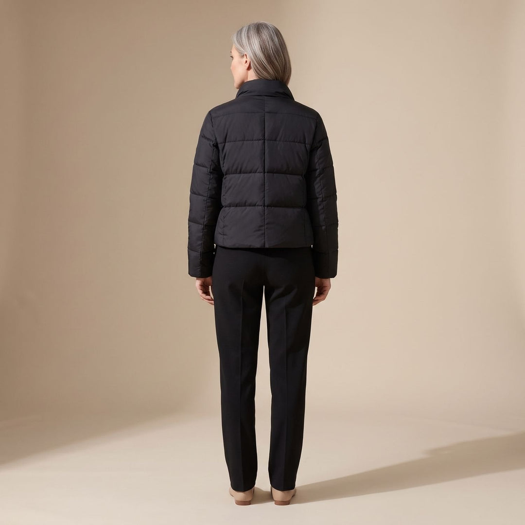Lorelai – Women's Cropped Stand Collar Puffer Jacket