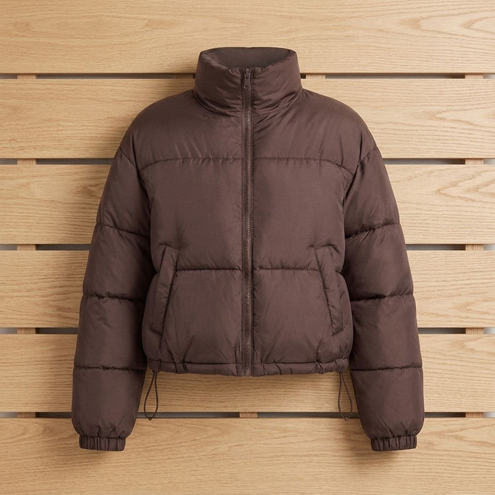 Lorelai – Women's Cropped Stand Collar Puffer Jacket