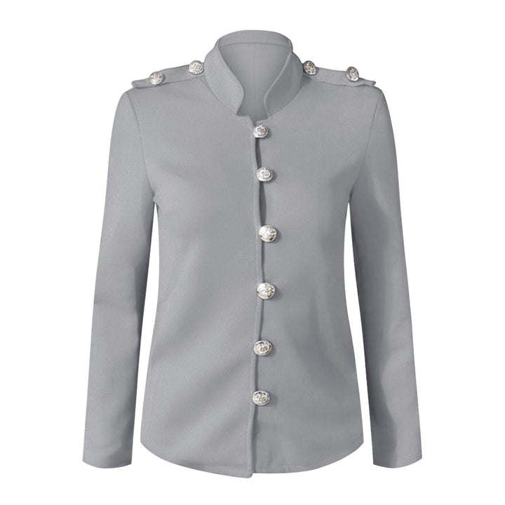 Image of Megan | Women's Button-Front Fitted Blazer Jacket