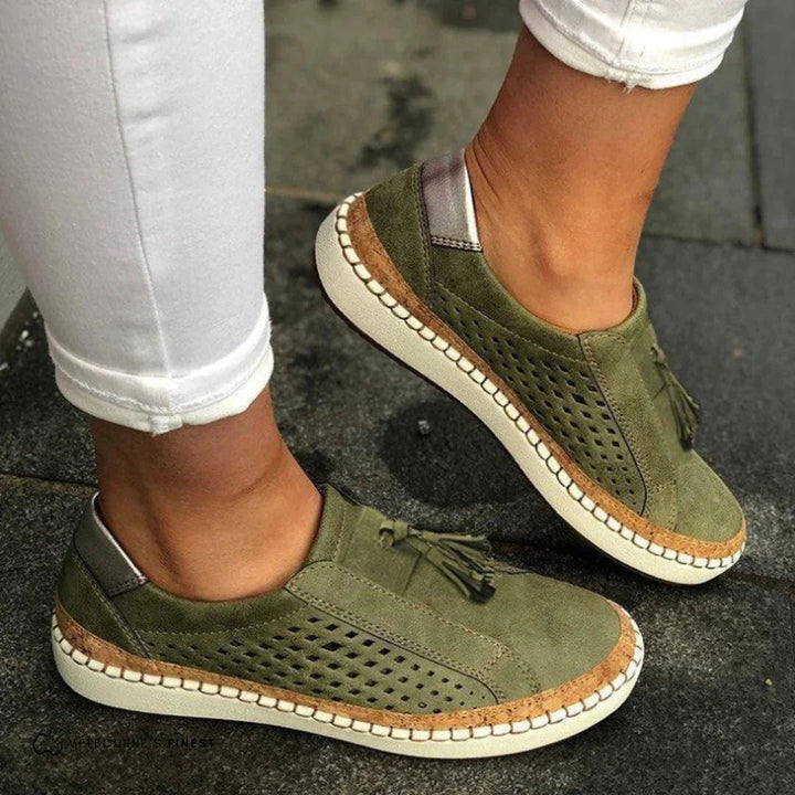 Image of Melissa | Women's Slip-On Perforated Loafers