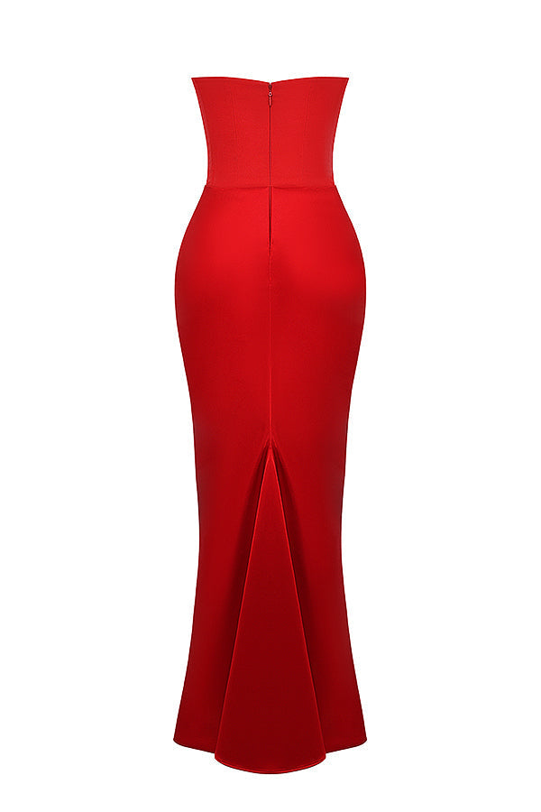 Natasha – Strapless Corset Maxi Dress